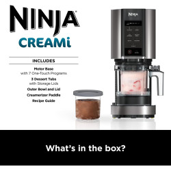 Ninja CREAMi Ice Cream & Frozen Dessert Maker (7 Tub Multi-Coloured Lid Bundle) NC300UK