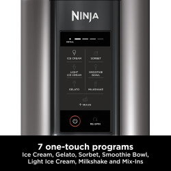 Ninja CREAMi Ice Cream & Frozen Dessert Maker (7 Tub Multi-Coloured Lid Bundle) NC300UK